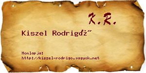 Kiszel Rodrigó névjegykártya
